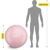4Fizjo Pripučiamas gimnastikos kamuolys 75 cm, rožinis
