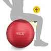 4Fizjo Pripučiamas gimnastikos kamuolys 75 cm raudonas