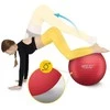 4Fizjo Pripučiamas gimnastikos kamuolys 65 cm raudonas