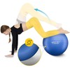4Fizjo Pripučiamas gimnastikos kamuolys, 75 cm, tamsiai mėlynas