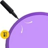 4Fizjo Pripučiamas gimnastikos kamuolys 85 cm violetinis