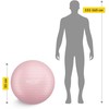 4Fizjo Pripučiamas gimnastikos kamuolys, 65 cm, rožinis