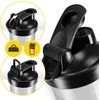 4Fizjo PRO sportinis maisto papildų plaktuvas su tinkleliu 650 ml