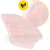 4Fizjo Rievuotas Gua Sha akmuo, pagamintas iš natūralaus rožinio kvarco