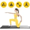4Fizjo Sulankstomas pilkas gimnastikos kilimėlis