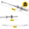4Fizjo Tiesus strypas su spaustukais 120 cm - 4,7kg