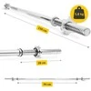 4Fizjo Tiesus strypas su spaustukais 150 cm - 5,8kg