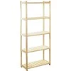 5 lygių medinė lentyna/maks.lygio apkrova 50kg LS-5 700x330x1626mm pušis