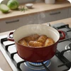 5L emaliuotas ketaus puodas su dangčiu Raudonas 26cm indukcinė orkaitė
