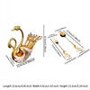 6 vnt. gulbės formos stalo įrankių rinkinys Elegant Fruit Daugiafunkcis 13,4 cm x 2,5 cm