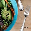 6 vnt šakutės ilgomis rankenomis, šiuolaikiški maisto ruošimo reikmenys, universalūs virtuvės reikmenys