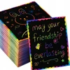 7 Toys Kolorow RAINBOW SCRATCH BOARD 100 vnt. 2X ODOS UGDYMO SĄNAŠŲ KNYGELĖ