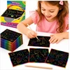 7 Toys Kolorow RAINBOW SCRATCH BOARD 100 vnt. 2X ODOS UGDYMO SĄNAŠŲ KNYGELĖ