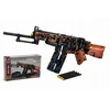 7 Toys Kolorow Statybiniai blokeliai AK47 šautuvas 338el DIY rinkinys dovana vaikams