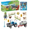 Žaislinis Transportas - Playmobil 70367 Kaimo Įkrovimo Traktorius Su Vandens Talpa Žalias