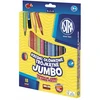 78. ASTRA Jumbo trikampės kreidelės 18 vnt + galąstuvas