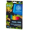 79. ASTRA Ilgos pieštukų kreidelės JUMBO 12 spalvų PIXEL ONE