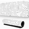 800X400X3MM Baltas PELĖS KILMĖLIS, DIDELIS NESLYDUS ŽAIDIMAI PO STALO