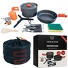 9 elementų šviesos puodų rinkinys su degikliu Tekson Expedition kuprinei