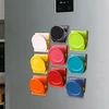 9 vnt Spalvingi segtukai Stiprūs 9 spalvų šaldytuvo magnetai lentai