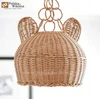 ABAŻUR WIKLINOWY MIŚ KLOSZ LAMPA POLSKA WIKLINA