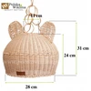 ABAŻUR WIKLINOWY MIŚ KLOSZ LAMPA POLSKA WIKLINA