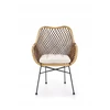 About Your Home ALVINO Natural/Juodas Rattan kėdė – išskirtinumas ir komfortas
