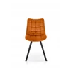 About Your Home LOVI dygsniuotas aksominis cinamono kėdė | Plieninės kojelės | Elegantiška forma