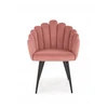 About Your Home QUERIDO Shell kėdė Rožinė Velvet / Juodas Legs – prabanga ir komfortas