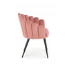 About Your Home QUERIDO Shell kėdė Rožinė Velvet / Juodas Legs – prabanga ir komfortas