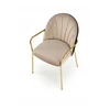 About Your Home ZAFIRO Glamour Chair rusvai gelsvas/Juodas Velvet/Gold – elegancija ir kontrastas