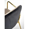 About Your Home ZAFIRO Glamour Chair rusvai gelsvas/Juodas Velvet/Gold – elegancija ir kontrastas