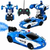ACR AUTOMOBILIŲ ROBOTO NUOTOLINIO PULTO VALDYMAS 2in1 POLICIJA RC POLICIJA AUTOMOBILIŲ DŪMŲ LED TRANSFORMACIJA