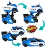ACR AUTOMOBILIŲ ROBOTO NUOTOLINIO PULTO VALDYMAS 2in1 POLICIJA RC POLICIJA AUTOMOBILIŲ DŪMŲ LED TRANSFORMACIJA