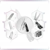 Activ/Space SURVIVAL MULTITOOL DAUGIAFUNKCINIS ĮRANKIS 6IN1 RINKINYS DIDELIS PEILIS + ŽIRKLĖS