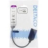 DELTACO DisplayPort į HDMI 2.0b adapteris, 4K in 60Hz, aktyvus, HDCP 2.2, 3D, 0.1m, juodas DP-HDMI32