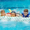 Active WATER AIR AIR AIR ČIUŽINIS PLAUKIMO BASEINAS PAPLŪDIMIS KĖDĖS PAPLŪDŽIO HAMAKAS SU TINKLU