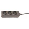 Acuma Ilgintuvas su įžeminimu 3viet./1.5m/3x1mm juodas