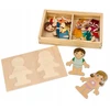 Adam Toys MAGNETINĖ SUKNELĖ SUKNELĖ VAIKAMS MEDINĖ DĖLĖLĖ ADOMO ŽAISLAI 24 Vnt.
