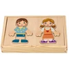 Adam Toys MAGNETINĖ SUKNELĖ SUKNELĖ VAIKAMS MEDINĖ DĖLĖLĖ ADOMO ŽAISLAI 24 Vnt.