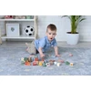 Adam Toys Medinės kaladėlės kibire Rinkinyje 36 vnt. Adamtoys krovimo ferma