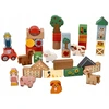 Adam Toys Medinės kaladėlės kibire Rinkinyje 36 vnt. Adamtoys krovimo ferma