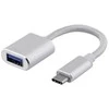 Adapteris DELTACO USB-C 3.1, 0.1 m, sidabro sp. / USBC-1278