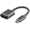 Adapteris Deltaco USB-C, UAB-A, 11cm, pilkas / USBC-1277