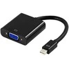 Adapteris DELTACO VGA - miniDisplayPort, 1080p 60Hz, 0.2m, juodas / DP-VGA3-K / 00110026
