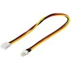 Adapteris kabelis DELTACO 3-pin, 0.3m / SSI-37