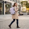 Adler Verslo ir sporto kabinos kuprinė 40x20x30 nešiojamasis 17" vandeniui atsparus RFID Camry CR 6880 šviesiai violetinė