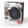 Adler | Fan Heater | AD 7742 | Ceramic | 1500 W | Number of power levels 2 | Juodas/Sidabrinis