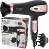 Adler Europe Profesionalus plaukų džiovintuvas 2200 W su jonizacija ir difuzoriumi Adler AD 2248