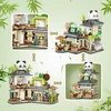 AETURNA Block SET PANDA TEA HOUSE – KŪRYBINGI NAMAS STATYTI